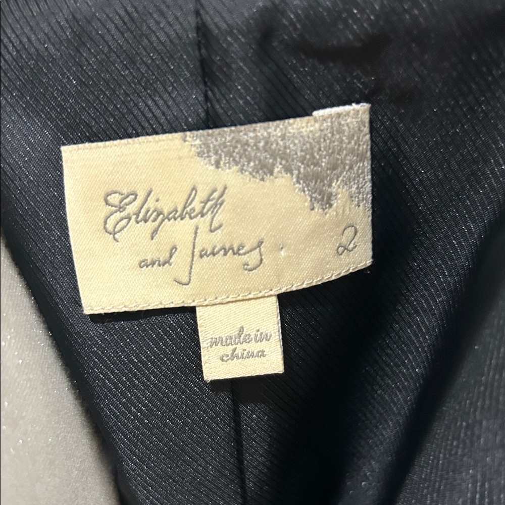 Elizabeth and James Black Double-Breasted Blazer - Picture 2 of 3